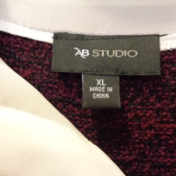 AB Studio Women's Layered Sweater Size XL NWT - Picture 5 of 10
